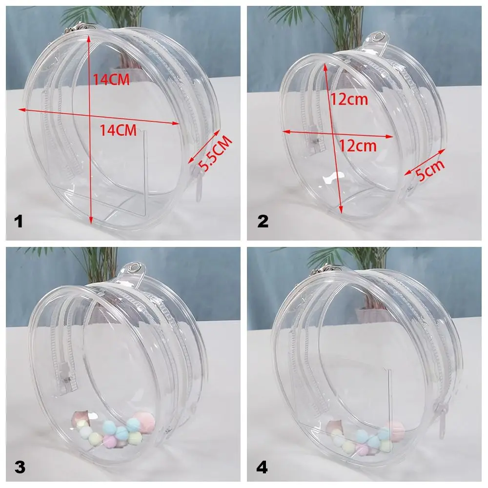 Sac d'extérieur Transparent de 10cm, nouveau Style, accessoires de poupée, boîte d'exposition de poupée multicolore, mallette de rangement transparente en PVC