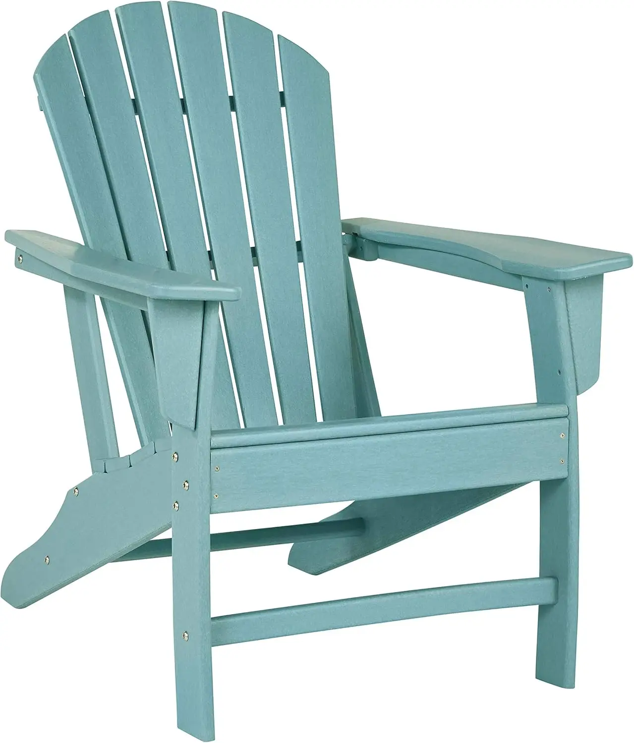 Design by Ashley Sundown Treasure Outdoor Patio HDPE Weather Resistant Adirondack Chair, Blue