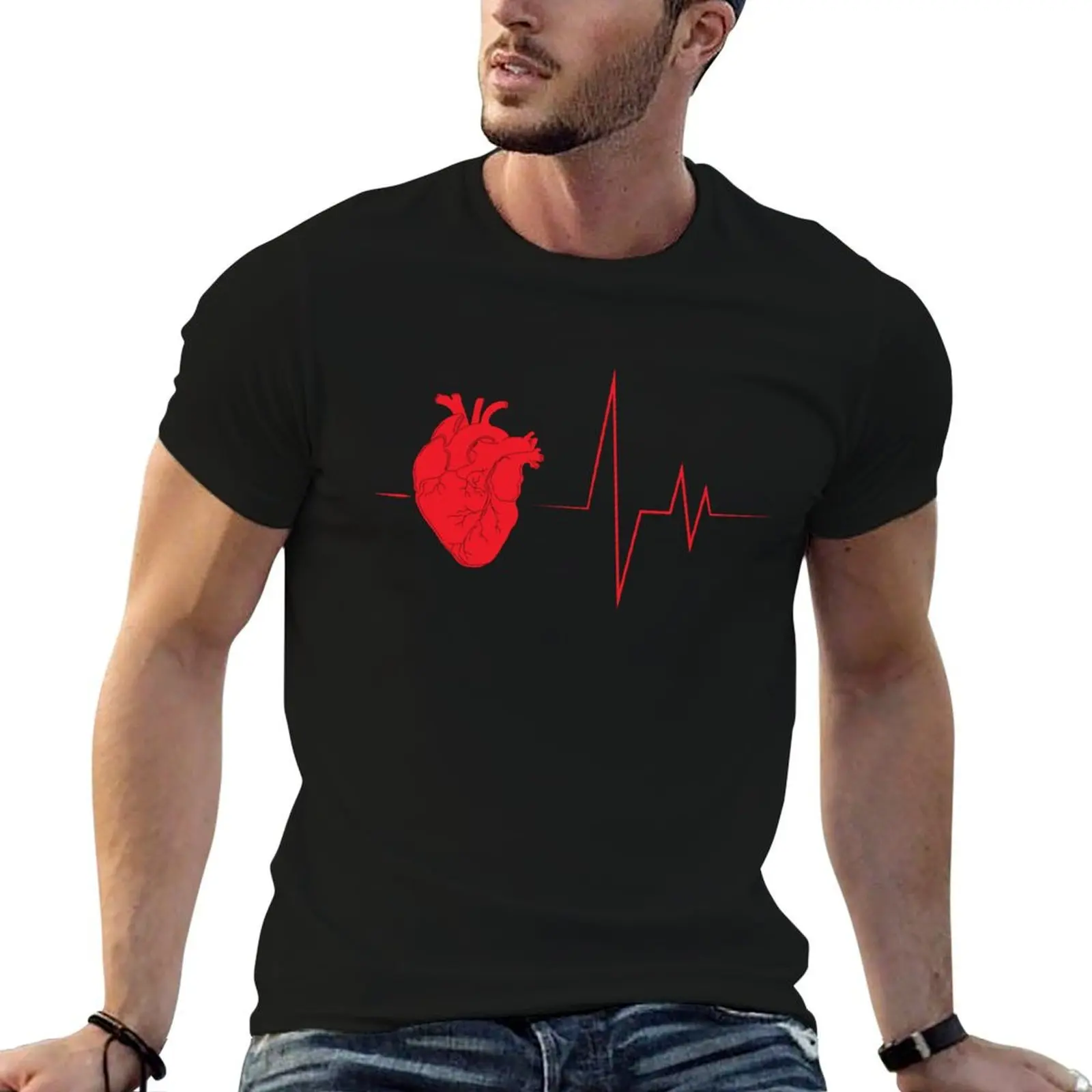 Labeled Anatomical Heart T-Shirt heavyweights anime clothes customs fruit of the loom mens t shirts