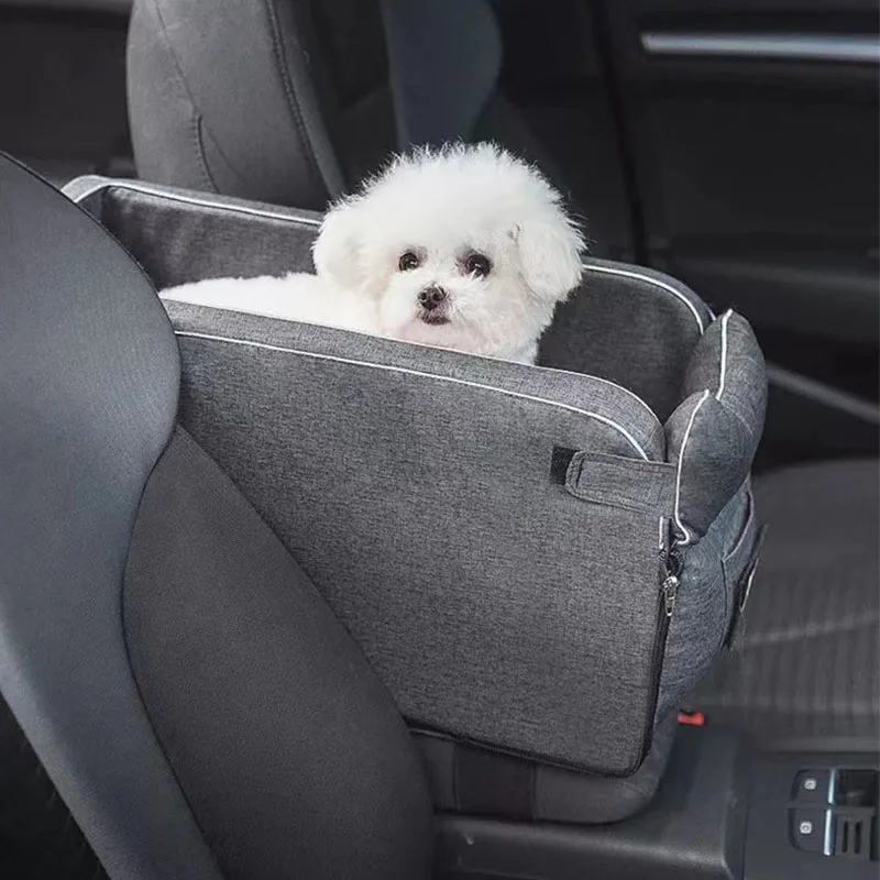

Center Console Dog Car Seat Portable Dog Carrier Car Central Dog Car Seat Bed For Puppy Kitten Outdoor Travel Bag Pet Supplies