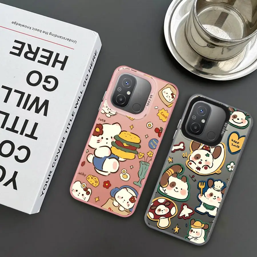 Retro Cat Cute Phone Case for Xiaomi Redmi Note 13 Pro 11 12 10 Pro Plus 11S 12S 11Pro Shockproof Mobile funda Cases