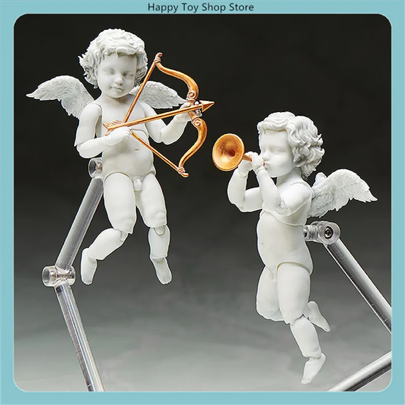 

10cm Angel Cupid Multiple Accessories Lovable Cartoon Figure Model Statue Fans Collection Desktop Decoration Ornament Toys
