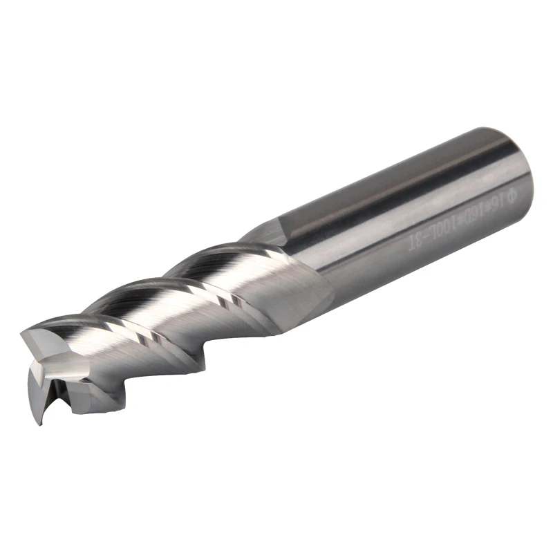 SONGQI CNC Milling Cutter HSS M2 4 Flutes Roughing Endmill for Aluminum End Mill CNC Tooling System 30 Degree
