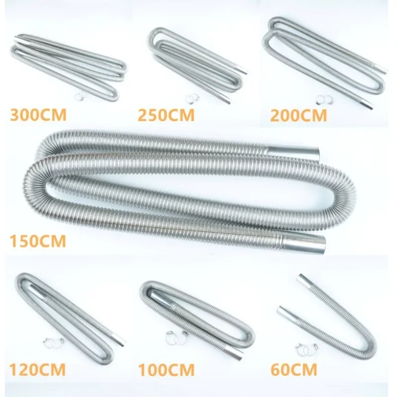 أنبوب عادم طويل لسخان مواقف السيارات ، مناسب لسخان مواقف السيارات Webasto ، قطر 2.5 سنتيمتر ، 60 سنتيمتر ، 300 سنتيمتر #3