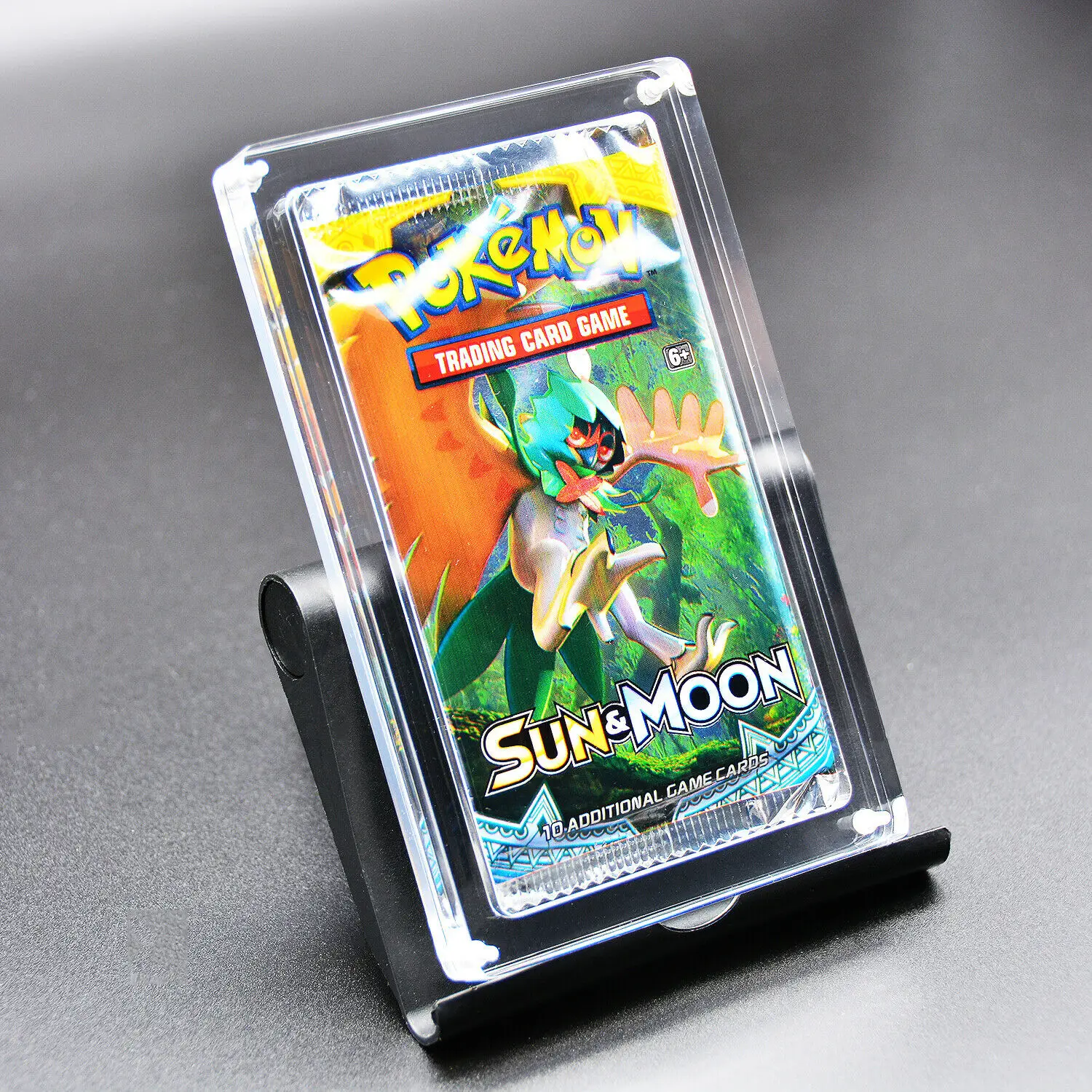 Black frame Booster packs display Case holder Booster box closure case trading cards pack box Single protection Case for pokemon