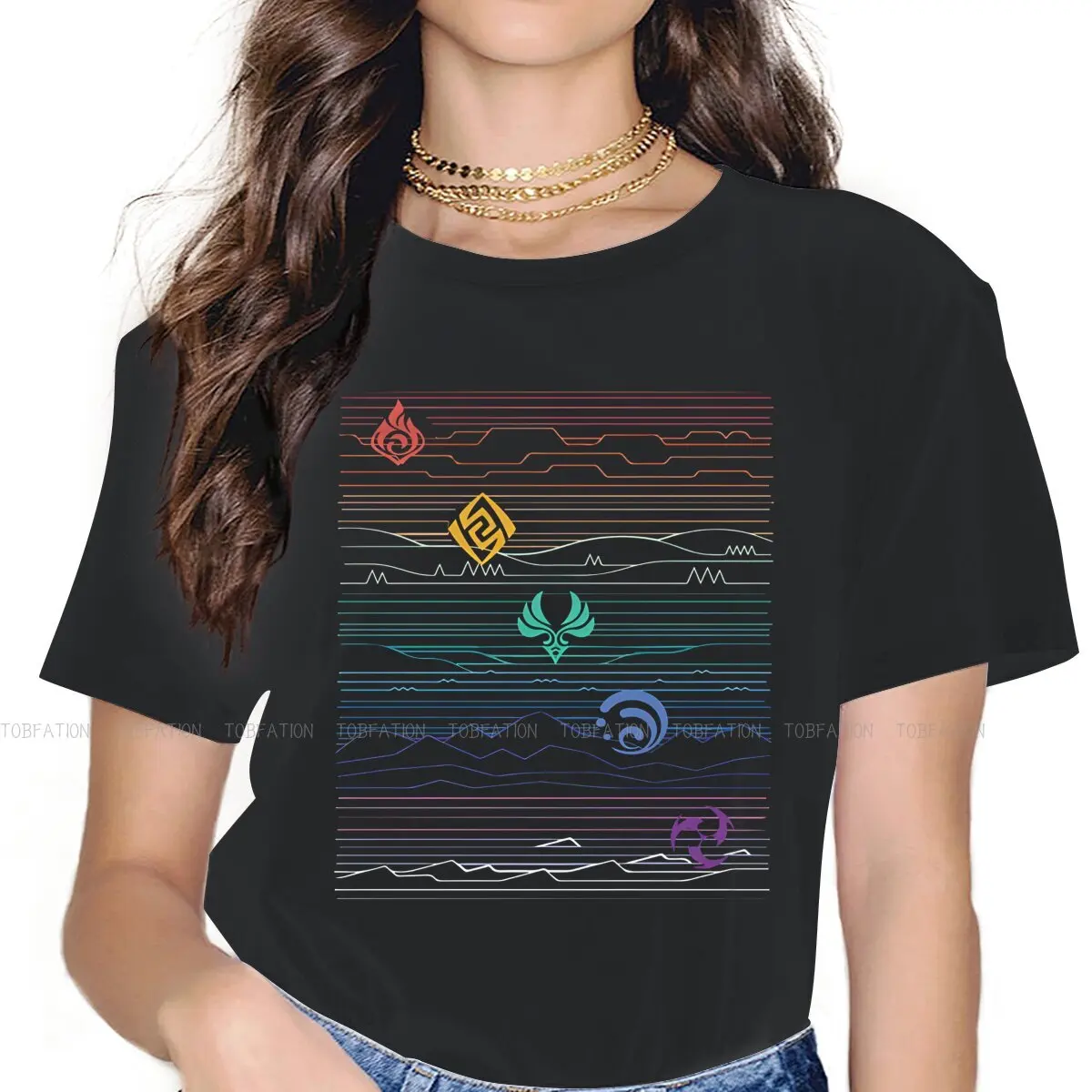 Abstract 4XL TShirt Many Lands Under One Sun Style Tops T Shirt Female Tee Unique Gift Idea