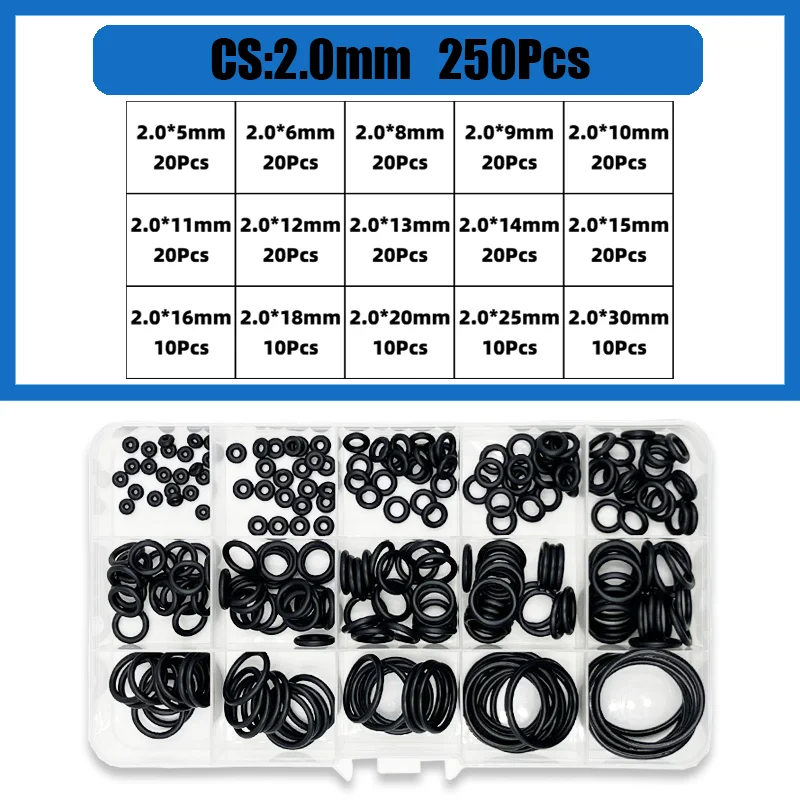 Gummi O Ring Dichtung Unterlegscheibe NBR Schwarz O-ring Sanitär Dichtung Korrosion Öl Beständig Hohe Temperatur Auto Automotive Reparatur Oring – Detail 21