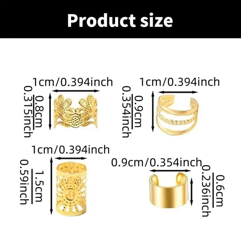 652F Кольца для волос с дредами в виде короны Креативные и модные вечерние аксессуары для волос для добавления моды в вечерние