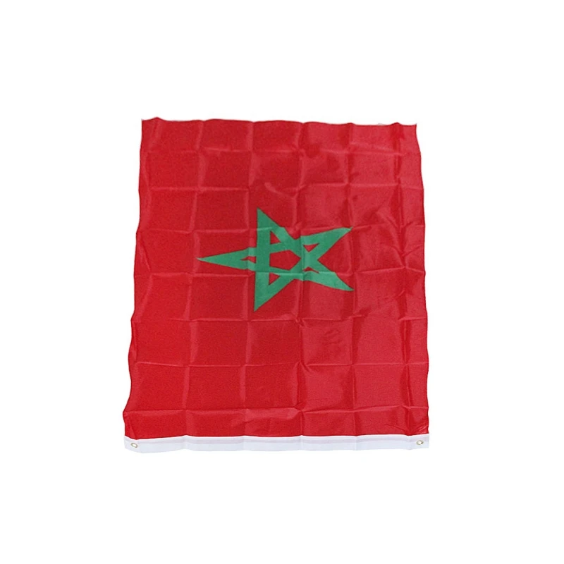 

652D Polyester Moroccan for Banner, 90x150cm Morocco Flag Garden Polyester Moroccan Flag National Banners For Sports Events