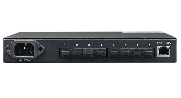 Core Switch 8SFP Ports Gigabit Network Switch with 1 RJ45  Gigabit Uplink Port