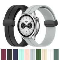 1pcs 22mm Silicone Band For Xiaomi Watch S4/S3/S1 Active Strap Mi Watch 2 Pro/color 2 Magnetic buckle Bracelet sport Wristband