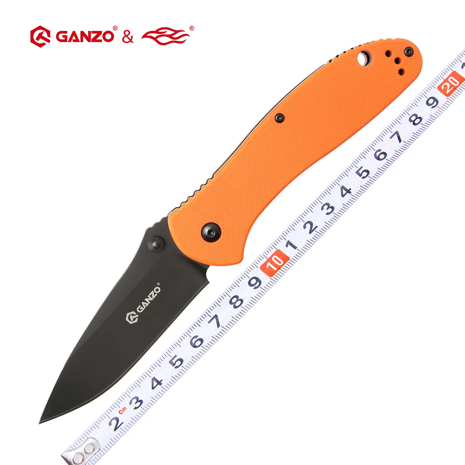 Firebird Ganzo G7393-OR 58-60HRC 440C Blade G10 Handle Folding Knife EDC Tool Outdoor Survival Camping Tool