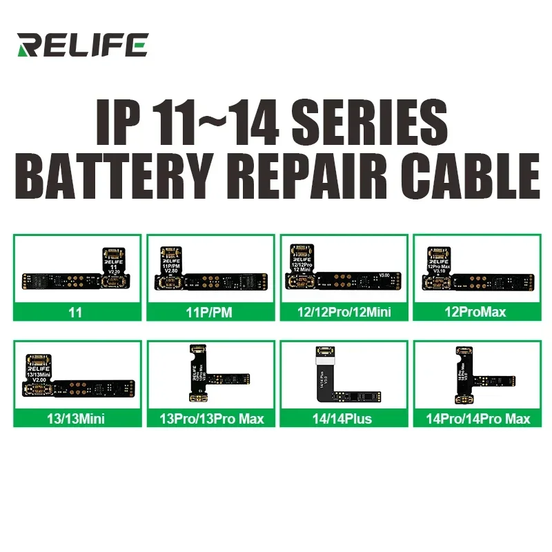 RELIFE Battery Repair Board Flex Cable for iPhone 11 12 13 14 Pro Max Non-Genuine Battery Warning Health Repair Battery Pop Ups