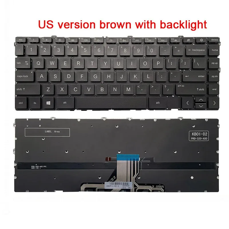 US English NEW Laptop Keyboard For HP ENVY X360 13-BA 13T-BA 13-BD 13-AY TPN-C145 TPN-C147 TPN-C152