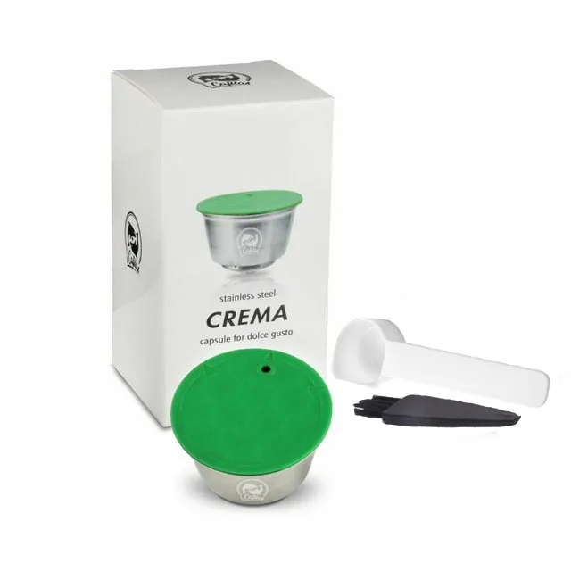 iCafilas For Dolce Gusto Crema Coffee Filters Reusable Refillable Coffee Capsule Stainless Steel Pod Nescafe Baskets Lumio Cup