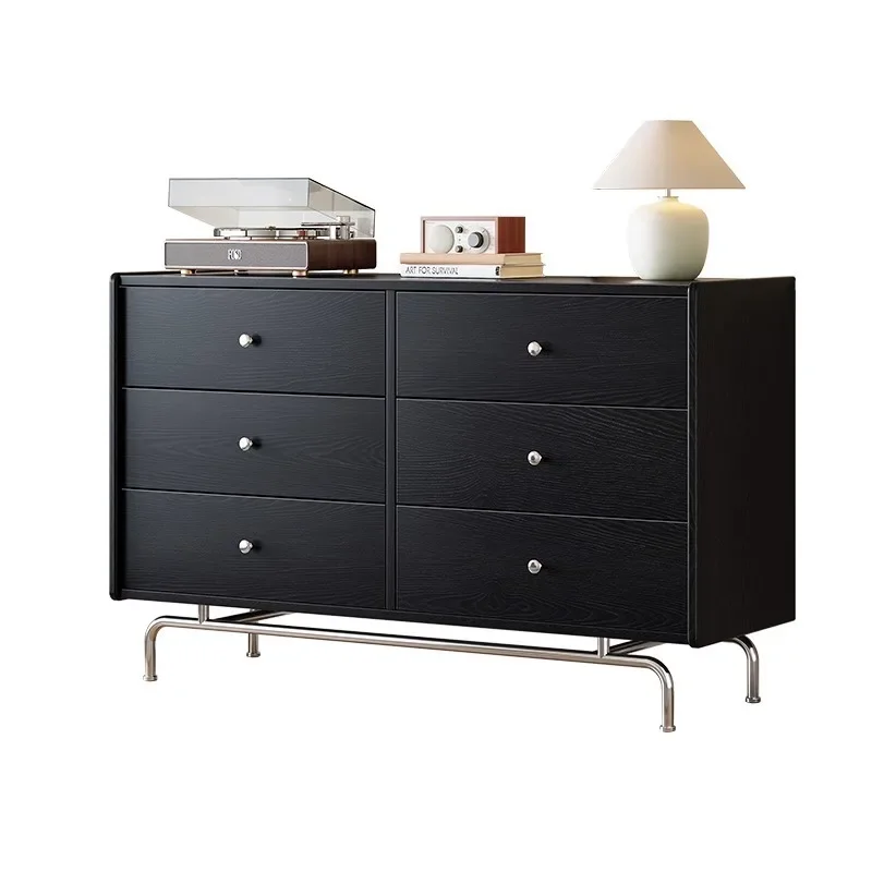 

Nordic solid wood retro, bedside storage locker, medieval locker in the living room, dining side cabinet against the wall