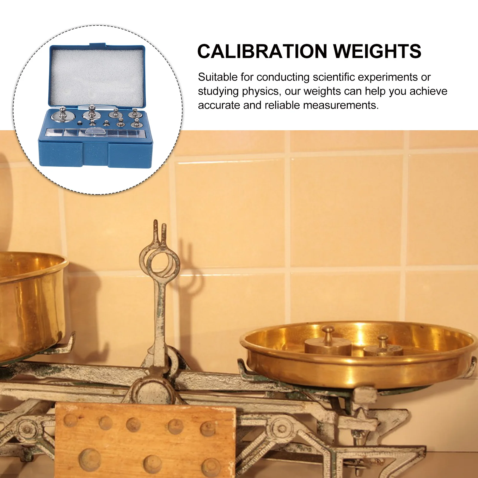 

1 set 1 Set Calibration Weights 100G Steel Mirror Finish Portable For Laboratory Digital Scale Balance Tools Educational Physics