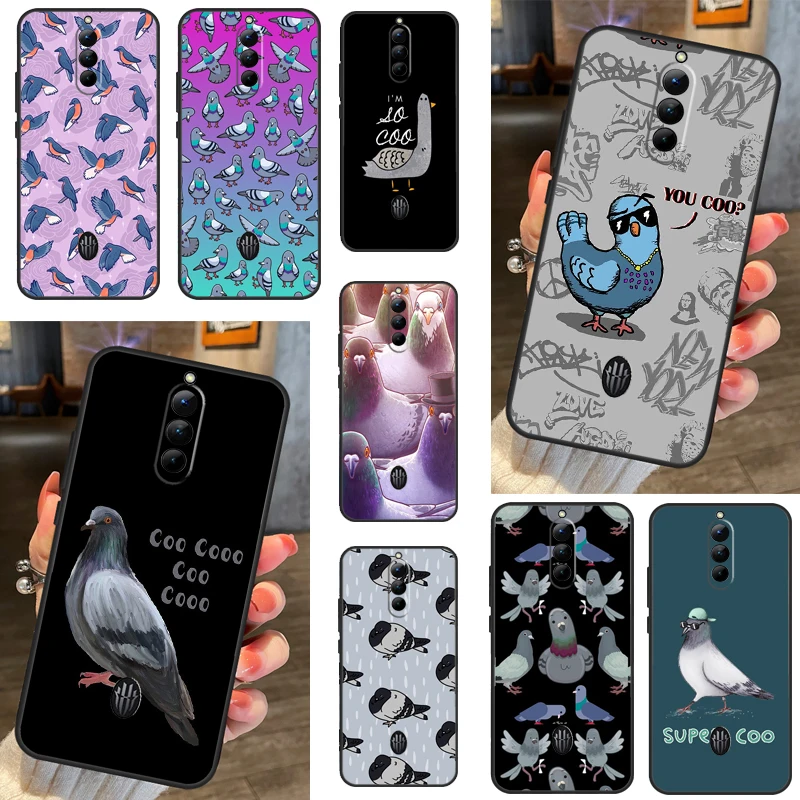 Pigeons Doves Bird Birds Flock Animal Phone Case For ZTE Nubia Red Magic 6S 7S Pro 6R 5S 5G Redmagic 6 7 8 Pro Plus Cover Shell