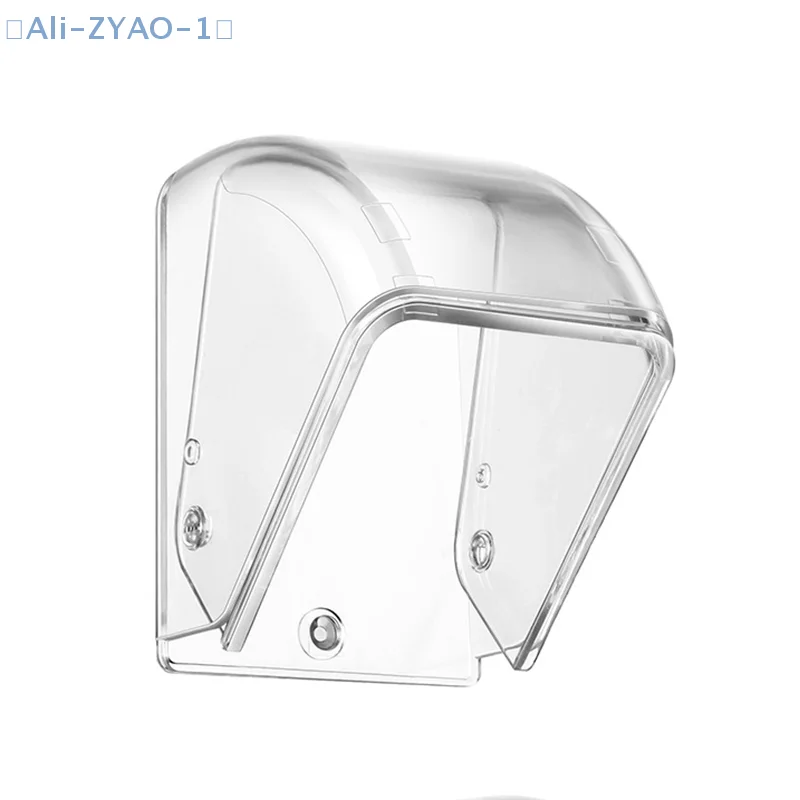 【ZYAO-1】قطعة واحدة من صندوق جرس الباب اللاسلكي المقاوم للمطر في الهواء الطلق صندوق جرس الباب الشفاف غطاء المطر لجرس الباب DIY الملحقات