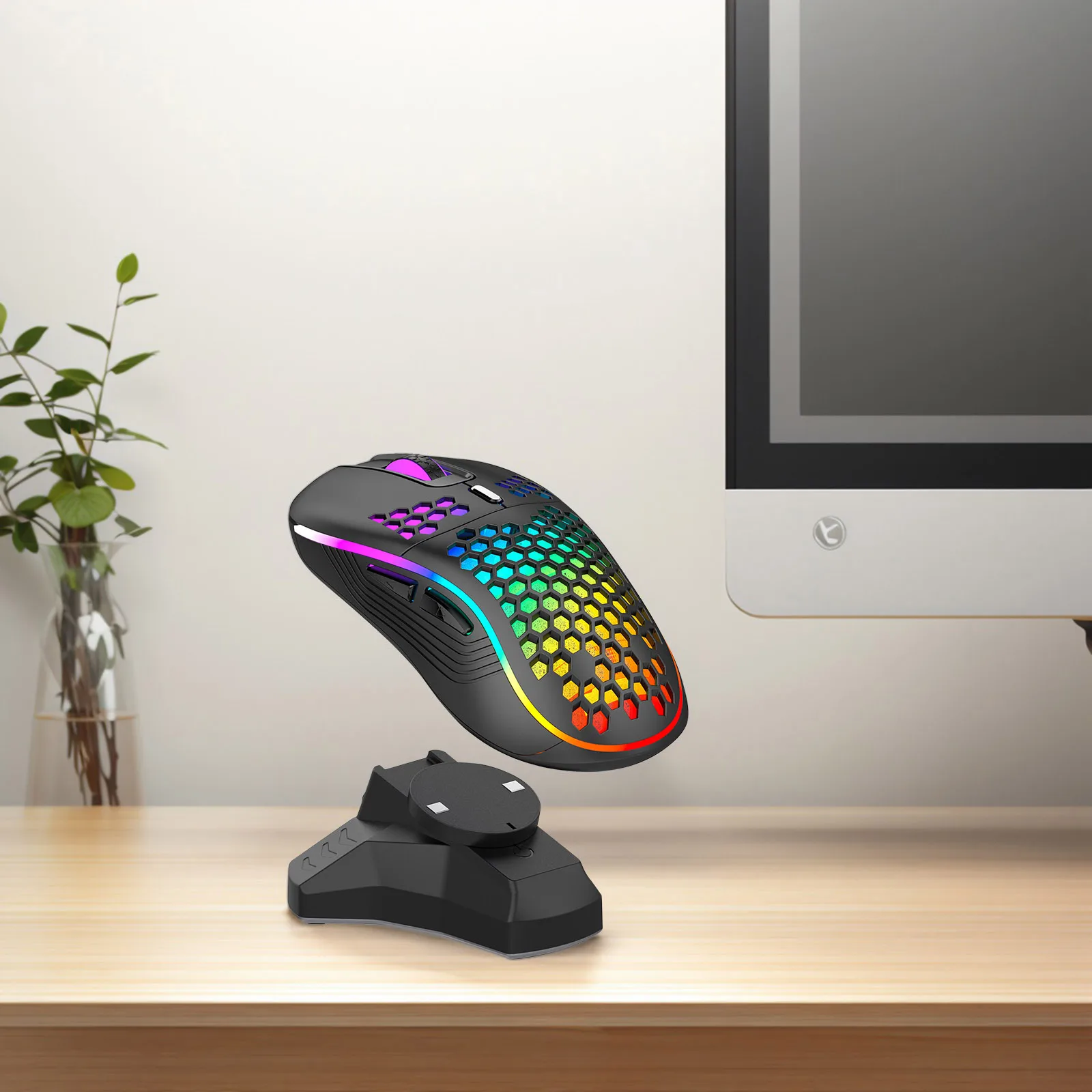 قاعدة شحن ماوس لاسلكية مع كابل شحن الفئران Powerplay شاحن Type-C لـ Logitech G PROX2/1 G903/703/502/403 GPW3/2/1 #3