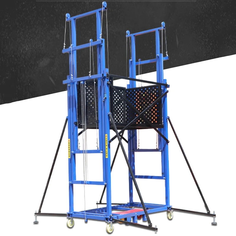 Electric Scaffolding Lifting Platform Warehouse Freight Elevator Factory Site Remote Control Mobile Folding Freight Elevator