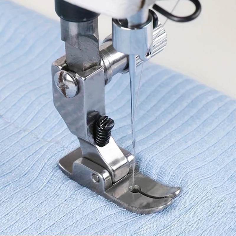 1pcs industrial flat car all steel P351SC knitting wrinkle-resistant presser foot anti eating cloth anti-jumper thin material sp