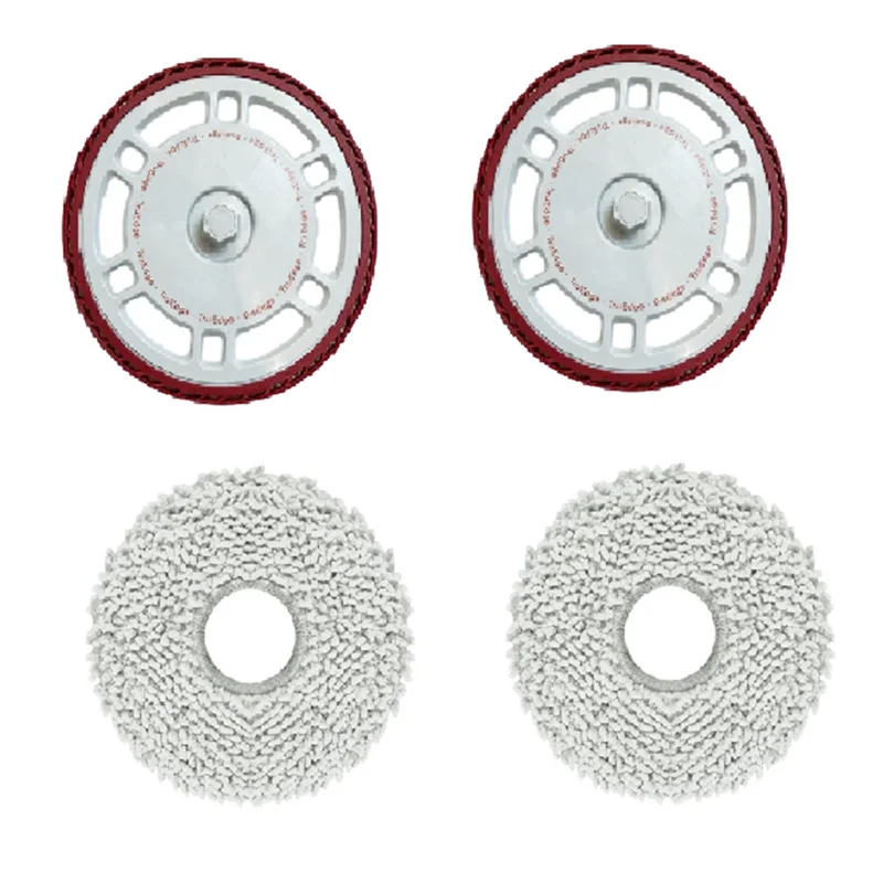 A24P 4 pezzi porta stracci e scopa per Ecovacs T30S/T30 Pro Robot aspirapolvere Mop Board Cleaner Mop Kit