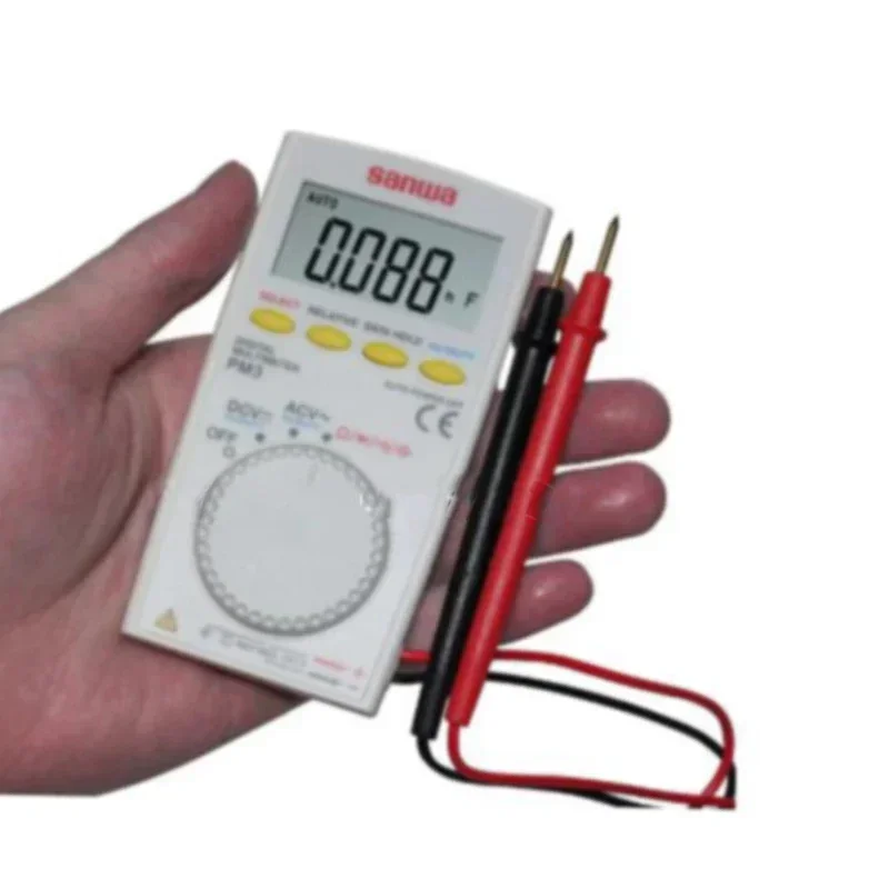أفضل بيع Sanwa PM3/PM-3,500V 60KHZ، جسم سميك 8.5 مم مع وظائف متعددة، أجهزة قياس رقمية متعددة، نوع الجيب #2