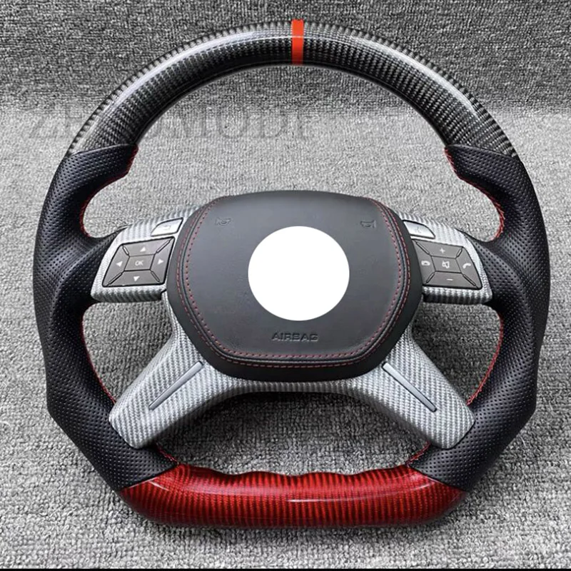 Carbon Fiber Steering Wheel For Mercedes Benz C E GLK CLS G M Class W204 W212 2012 2013 2014 2015 2016 2017 2018