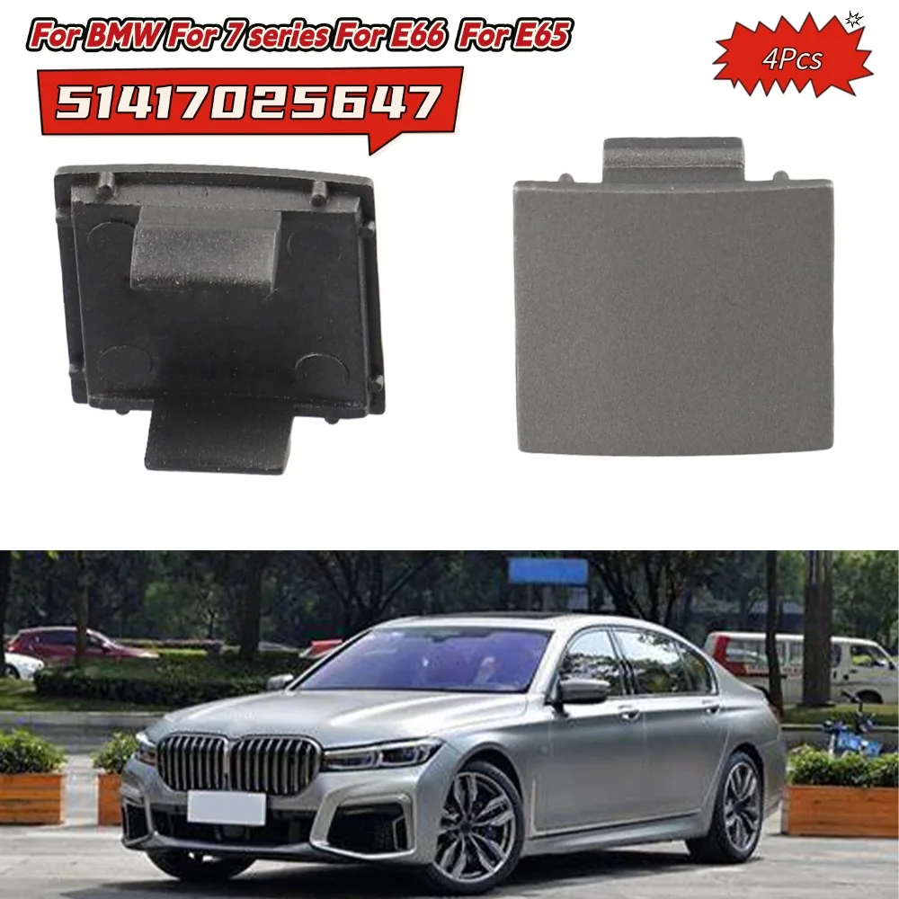 4Pcs Front Door Flap Panel Cover 51417025647 For BMW 7 Series E65 E66 745i 02-08 For Alpina B7 E65 Car Interior Accessories