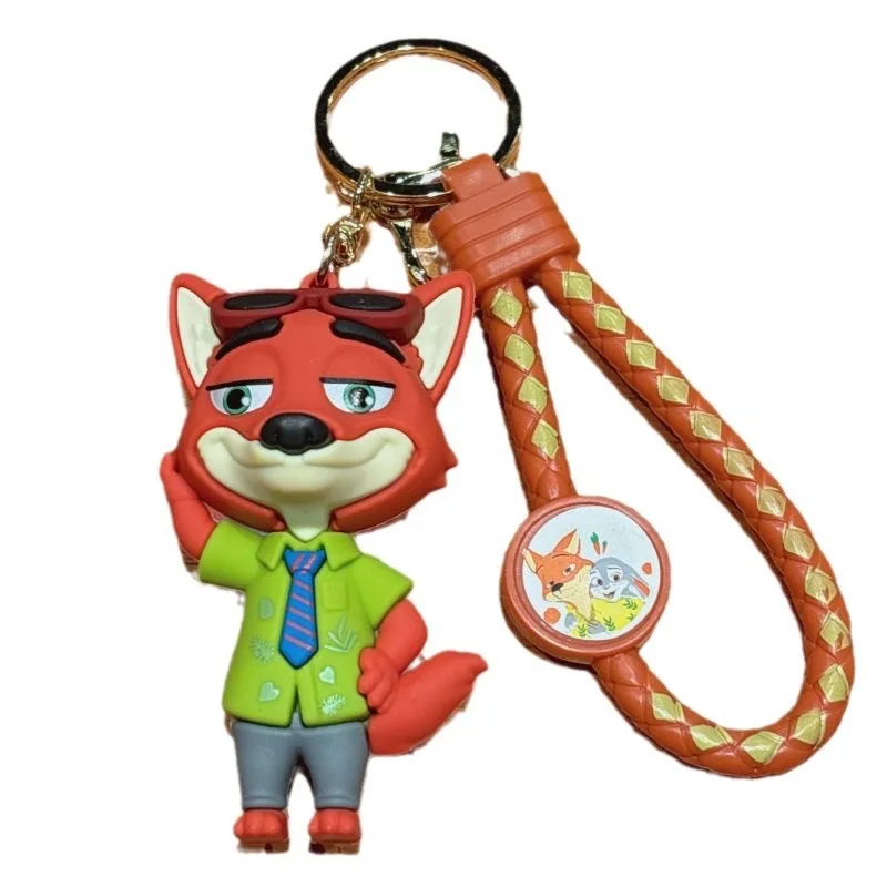 Creative Zootopia Keychain - Cute Cartoon Judy Rabbit Plush Couple Bag Accessories Small Gift
