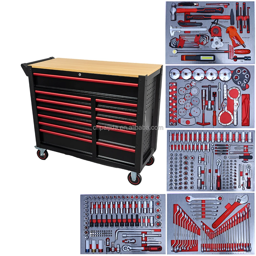 

Набор гибких комбинированных ключей-трещоток из 421 предмета с красным ложементом из ЭВА-пены, инструментальный ящик из углеродистой стали, OBM, 3 года гарантии, OEM, для авторемонта, квадроциклов и UTV