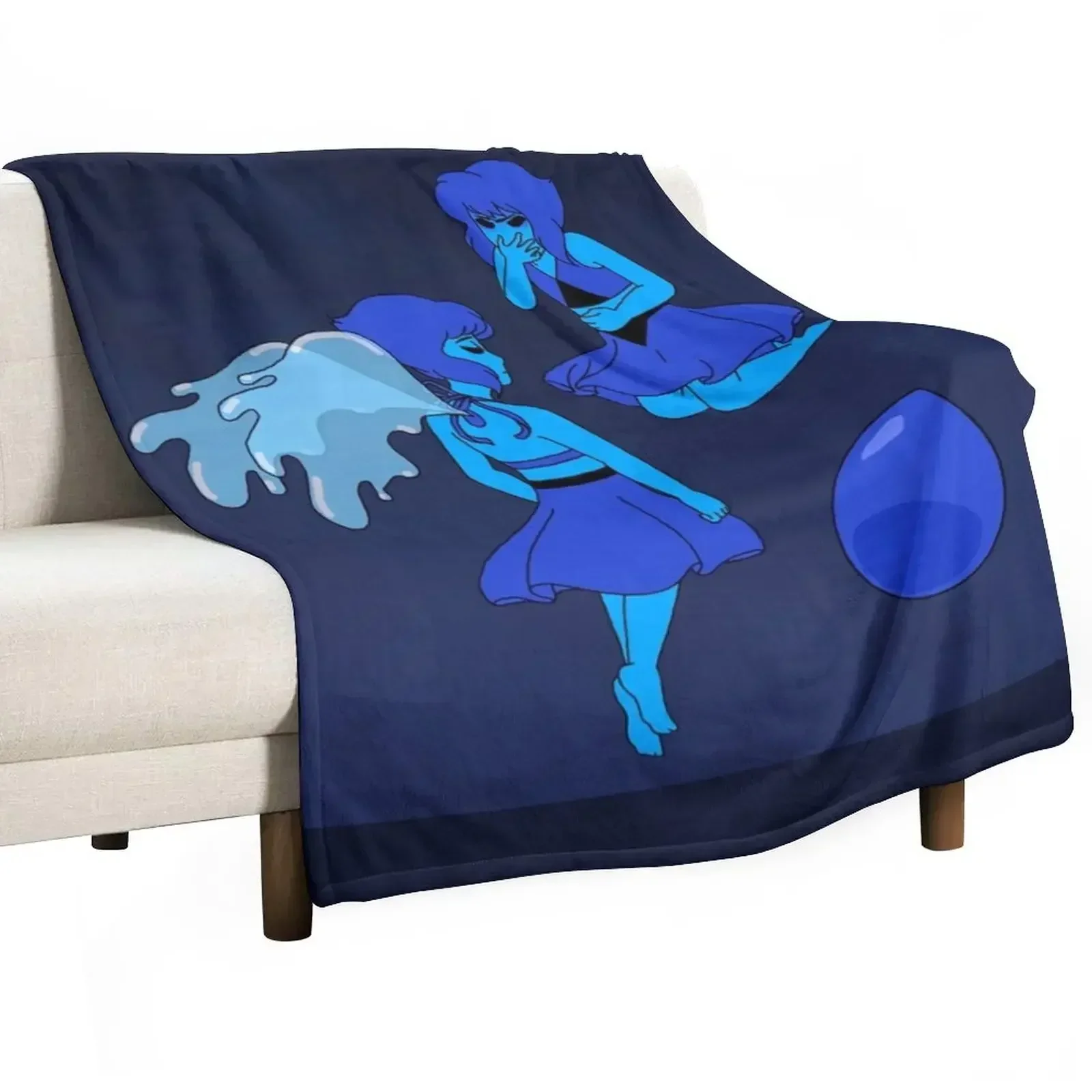 Lapis Lazuli Throw Blanket Blankets For Bed Luxury Designer For Sofa Thin Bed Fashionable Blankets