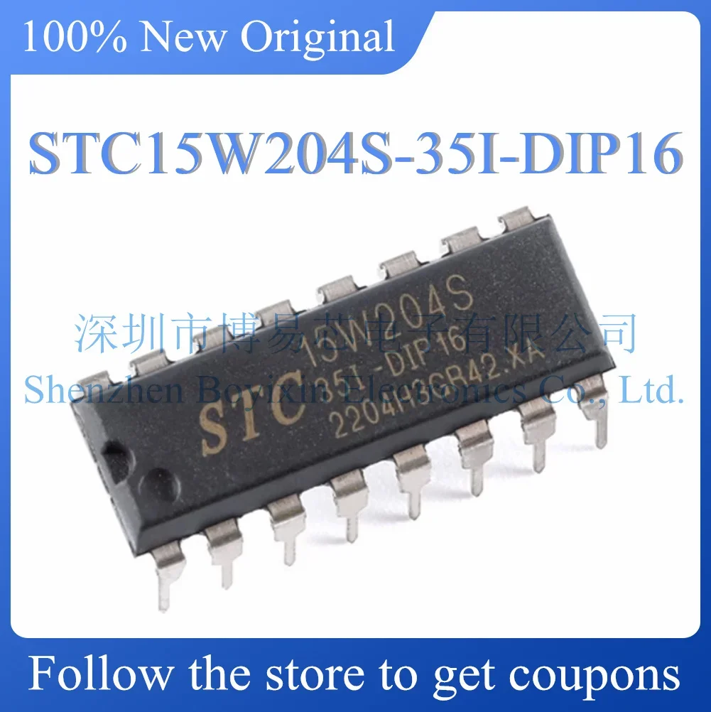 NEW STC15W204S-35I-DIP16.Original Product.DIP-16