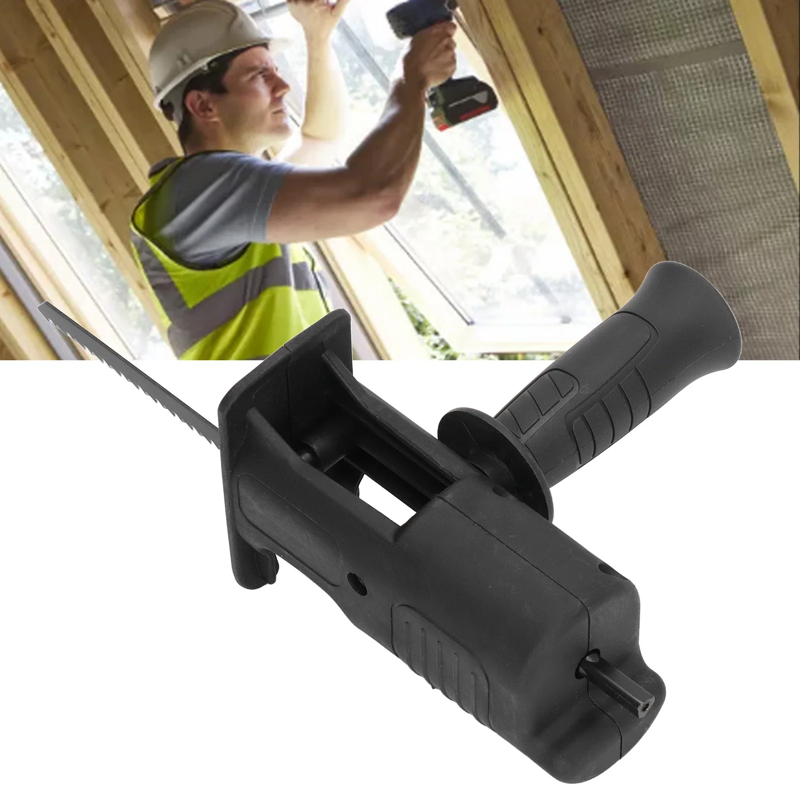 

Reciprocating Saw Attachment Kit for Cordless Drill with Blades for Metal Wood Cutting Jig Saws Power Tools Saw Drill Attachment