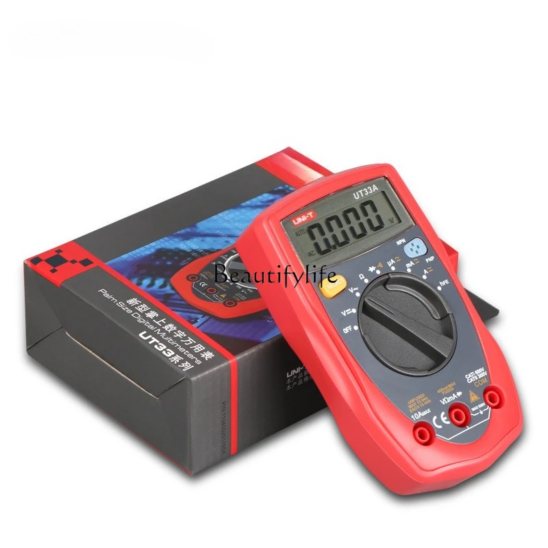 

jj4 Portable Multimeter UT33A Digital Display Digital Electrician Multimeter Pocket Digital