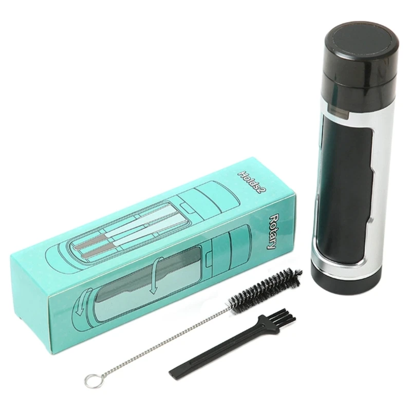 Custodia per tabacco con macinacaffè manuale funzione tubo Comodo accesso per fumare