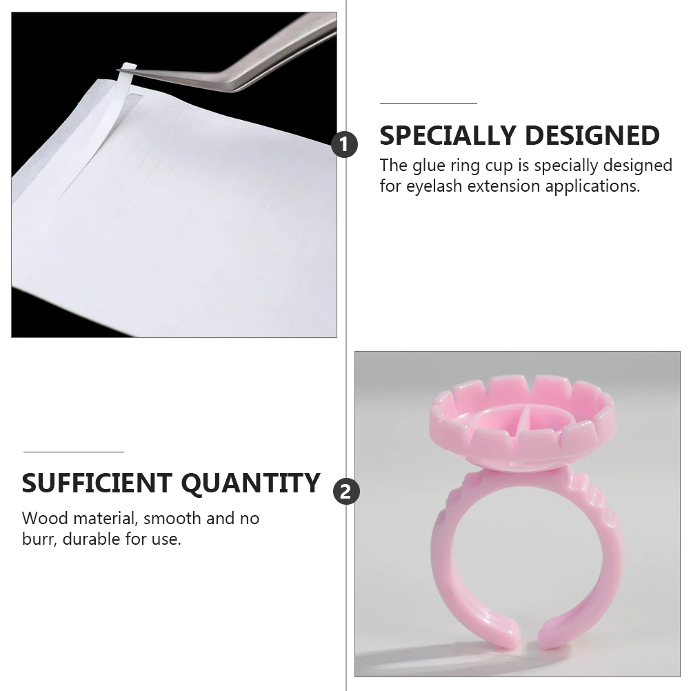 

Tool Set Disposable Plastic Cup Ring Holder for Extension Tools Glue Tray Lash Anti spill Eyelash Glue Holder Beauty