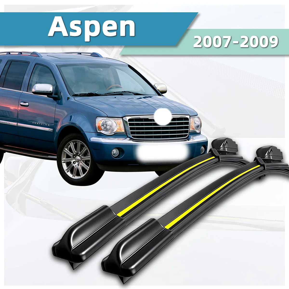 

Fit For Chrysler Aspen (2007-2009) Wiper Blade Natural Rubber Strip Boneless Silent Car Windshields Front Wiper Car accessories