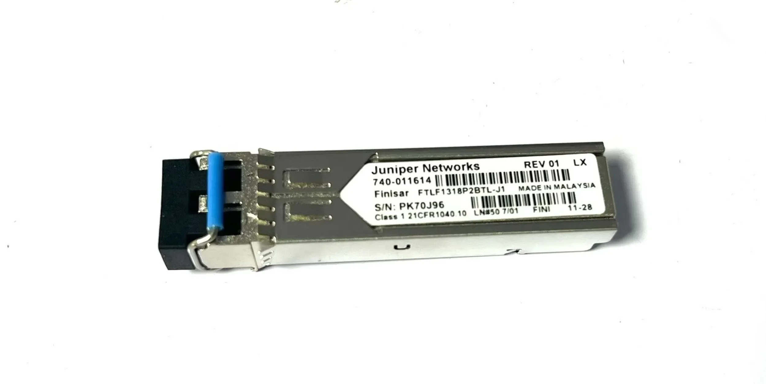 Ricetrasmettitore In Fibra Sfp Juniper 1.25G 740-011614 FTLF1318P2BTL-J1 Juniper Networks 1.25G 10KM Fibra Ottica