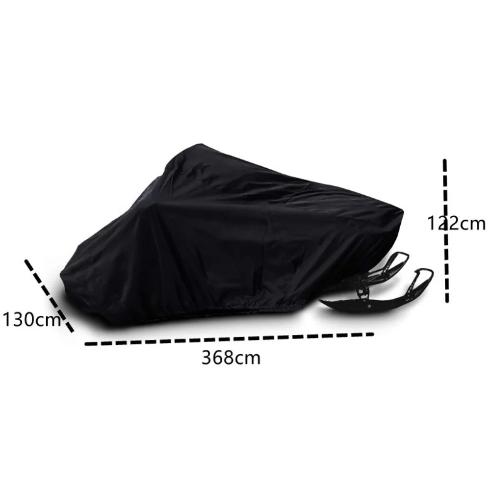 Snowmobile Cover Optimized for Outdoor Exposure Using Water-Bead Forming PVC Coating and UV-Inhibiting Silvered Oxford Cloth