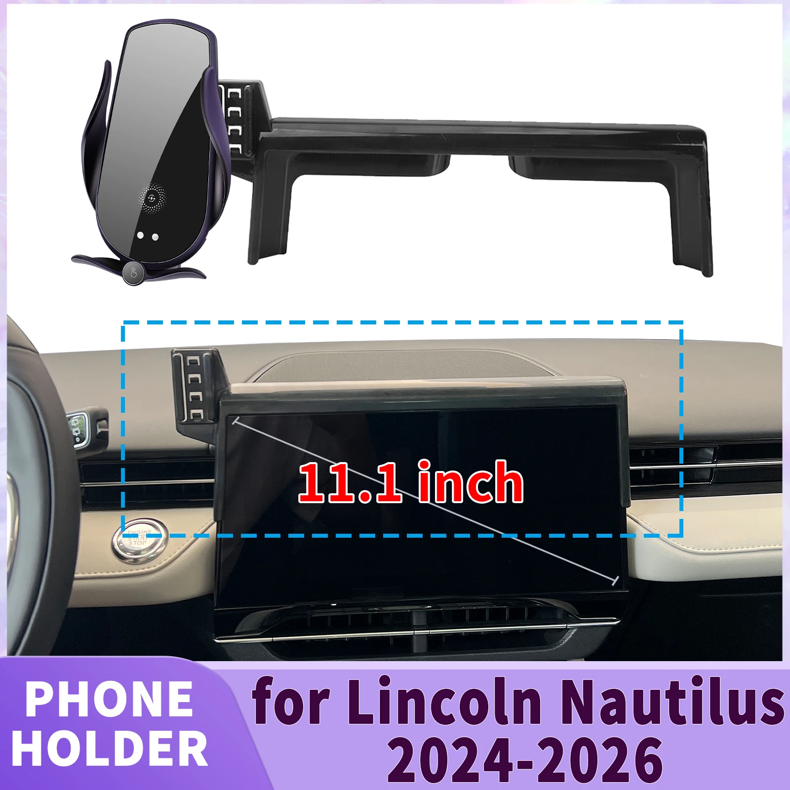 

fit for Lincoln Nautilus 2024 2025 2026 Screen Base Phone Holder Mount ​​ Secure Clip Car​​ accessoires