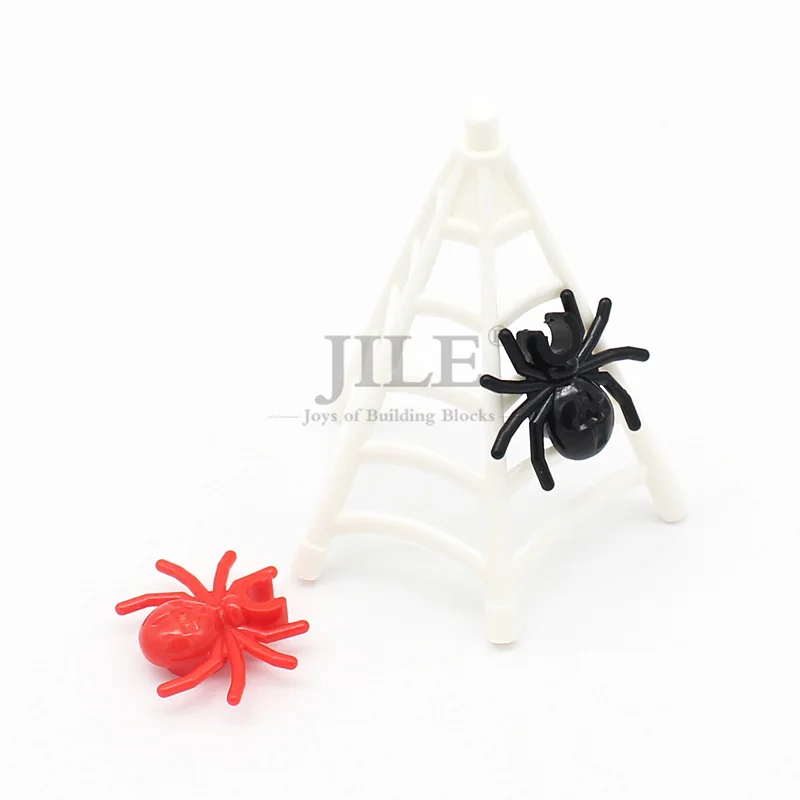 10pcs Moc Weapon Spider Web with Bar Half-Cone Shaped 90981 DIY Creative Building Blocks Bricks Compatible Figure Assembles