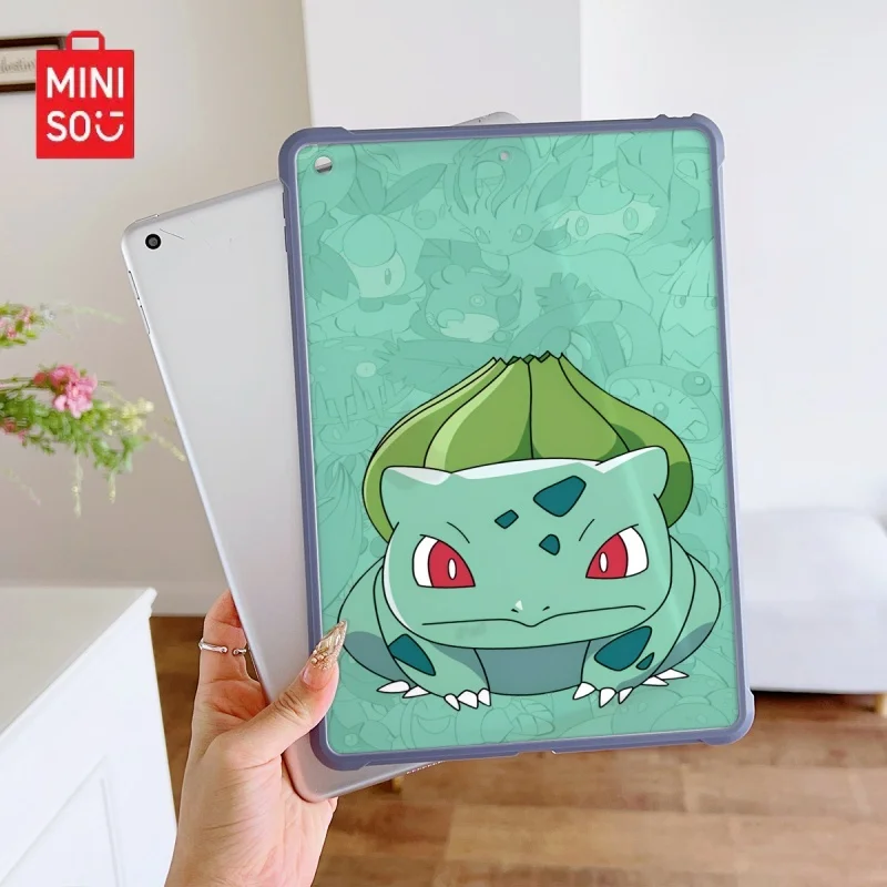 

Miniso Pokemon Pikachu iPad blueTransparent anti-Drop case, suitable for iPad Pro 2022/2024,iPad Air3/5th, Mini 6,iPad 6/10th