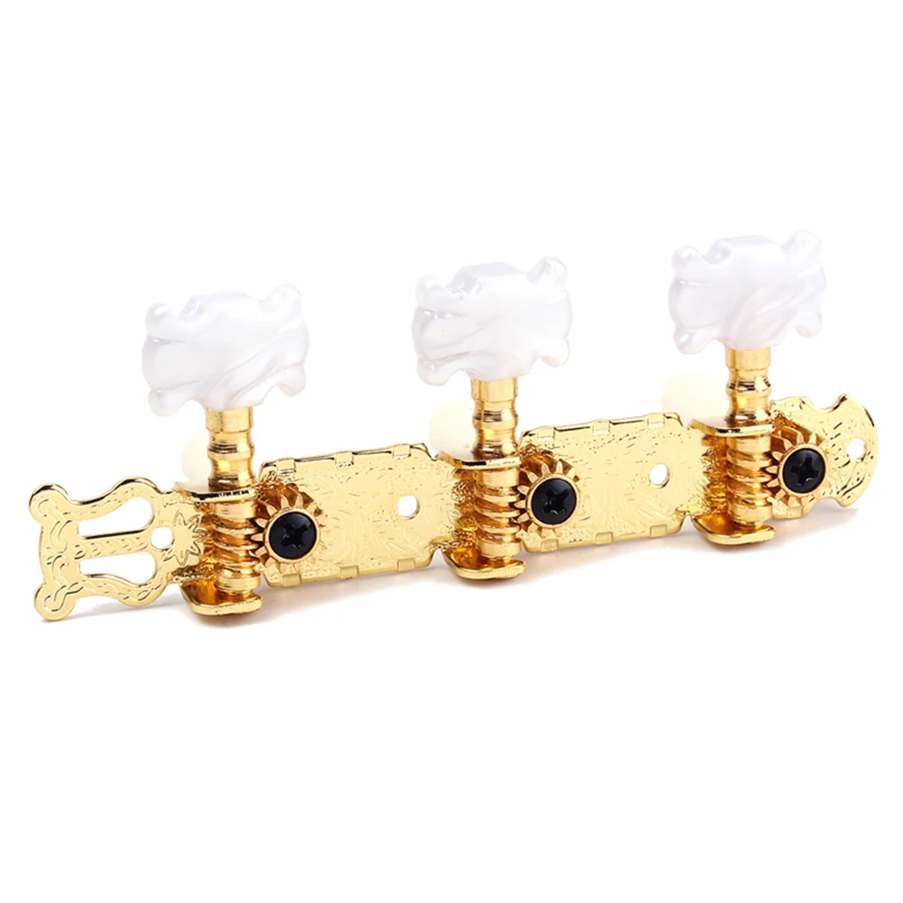 

Guitar Tuning Keys Pegs 35mm Beige Plastic Buttons for 40 Inch Classic Guitar Replacement Machine Heads Easy to Use