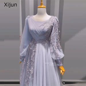 Xijun Modesto marokkanische Kleider Kaftan Kleider der Nacht Dubai weiblich formelle formale Partykleid 8 Hauptverkäufe Modesto Frauenkleider - №4