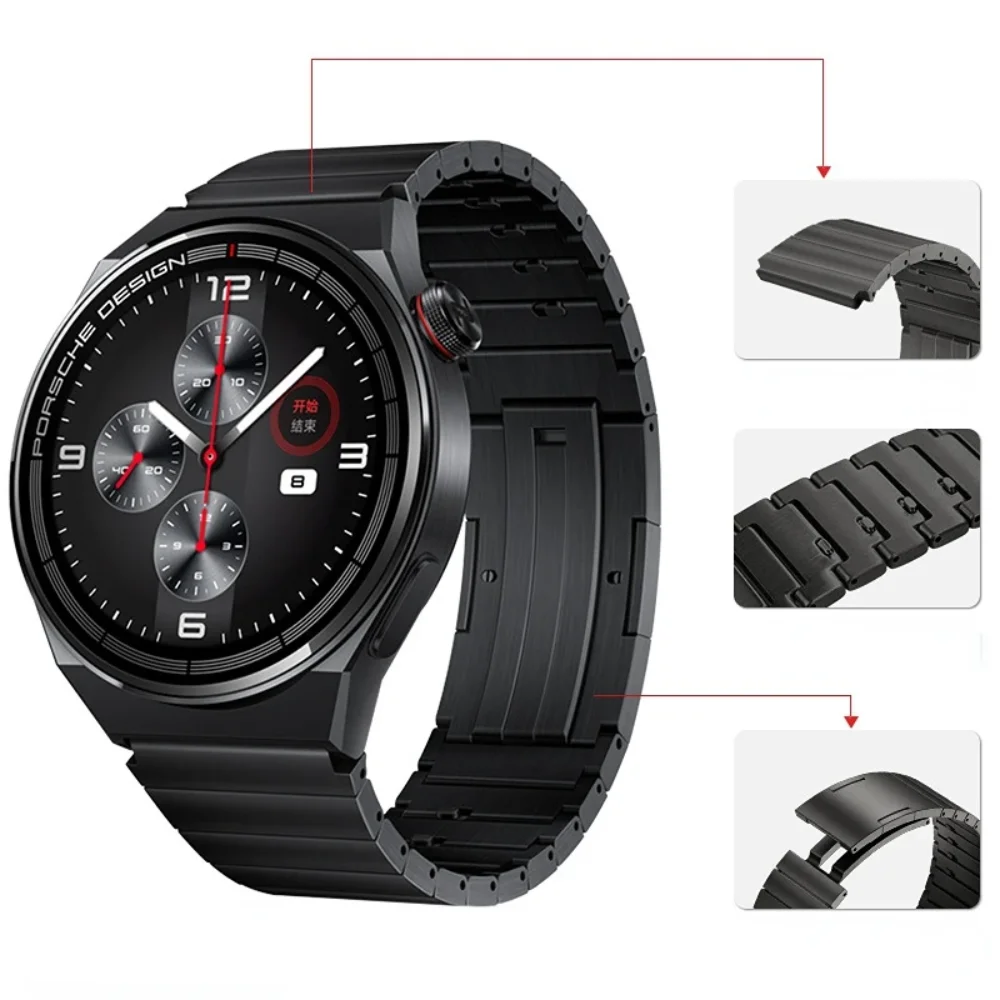 22mm Titanium Strap for Huawei Watch 5/4 GT5-4 Pro 2e Amazfit GTR/Stratos/Bip 6 5/Balance Wristband Samsung Watch 3/Gear S3 Band