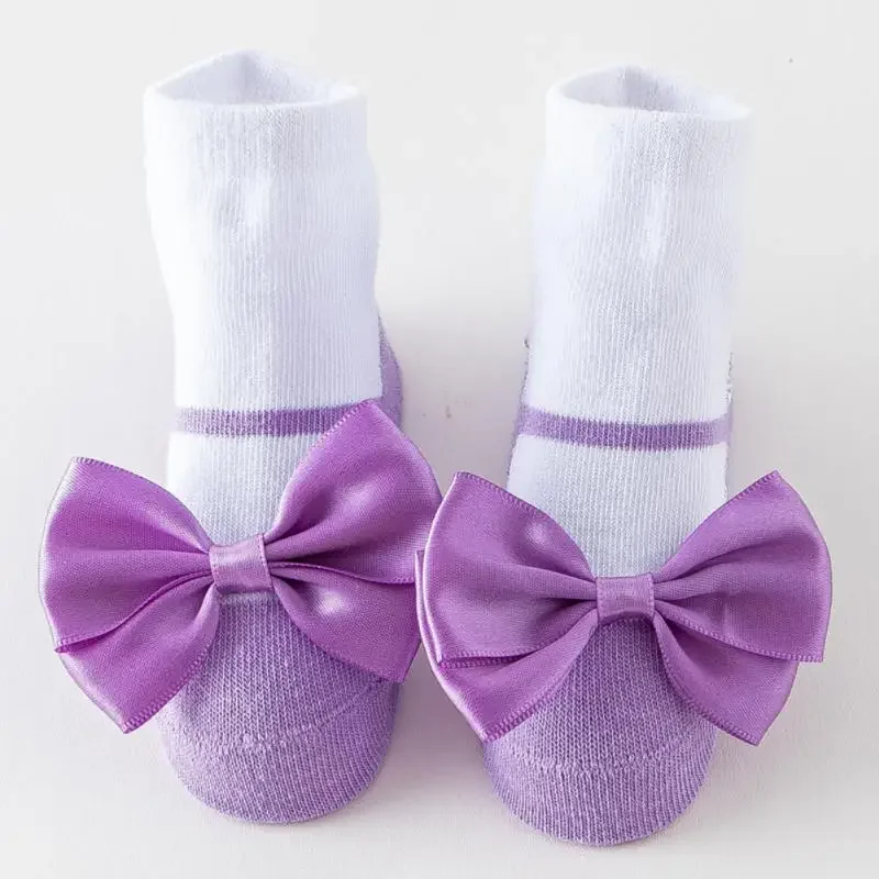 1 Pair Children Dance Socks 0 -2 years old  pring Summer Baby  Anti-slip Boat Socks For Girls Ballet Dance Socks