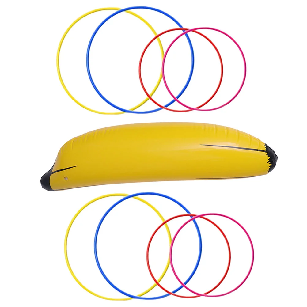 

Inflatable Banana Big Ring Toy Stage Photo Props Single Party Toys Decorate Game for Plastic Bachelorette Balloons Bride Beach