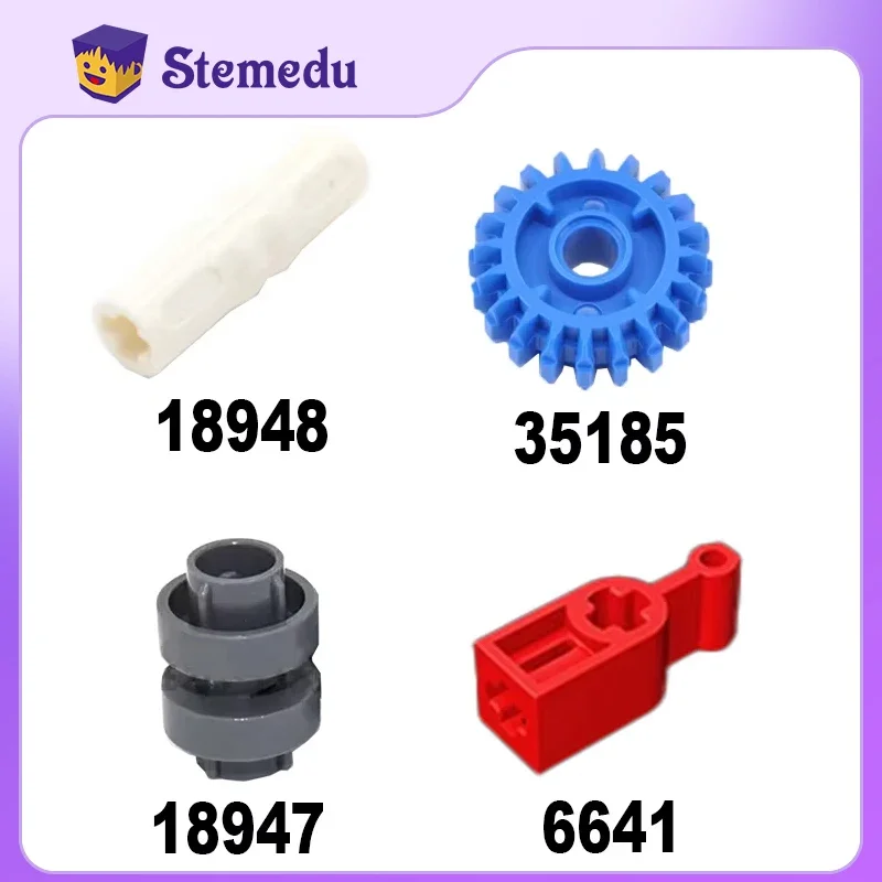 20-Zahn-Antriebsrad + Transferring + Antriebsring-Achsenverbinder + Schaltwippen, Bausteine, kompatibel mit Legoeds DIY Toys